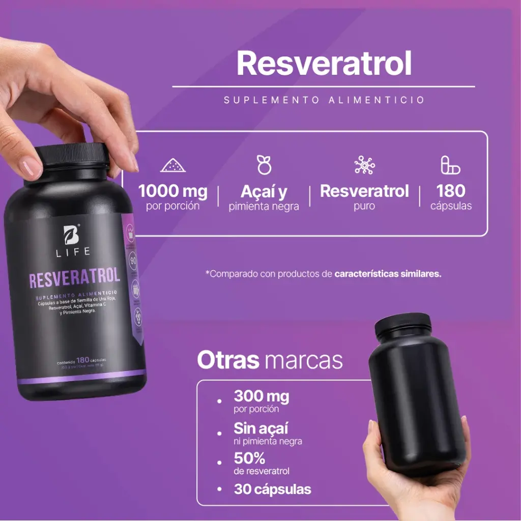 Resveratrol B Life – 180 Cápsulas 5.webp