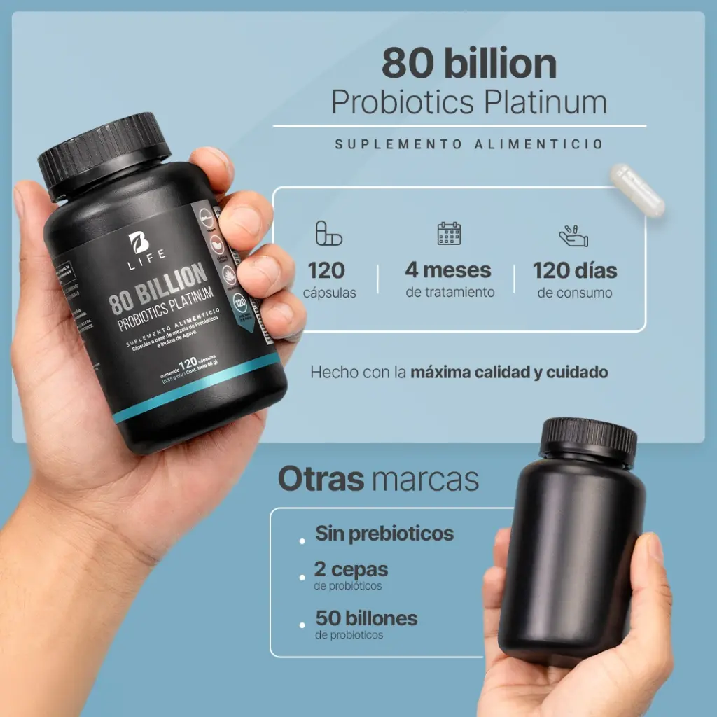 Probiótico B Life 80 Billion – 120 Cápsulas 7.webp
