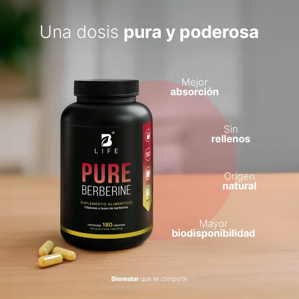 Pure Berberine B Life – 180 Cápsulas 4.webp