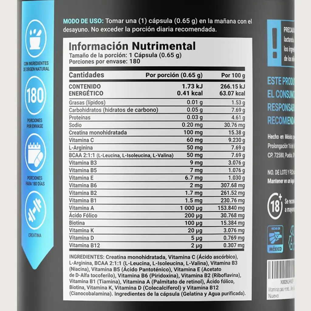 Men’s Blend Multivitamínico B Life – 180 cápsulas 5.webp