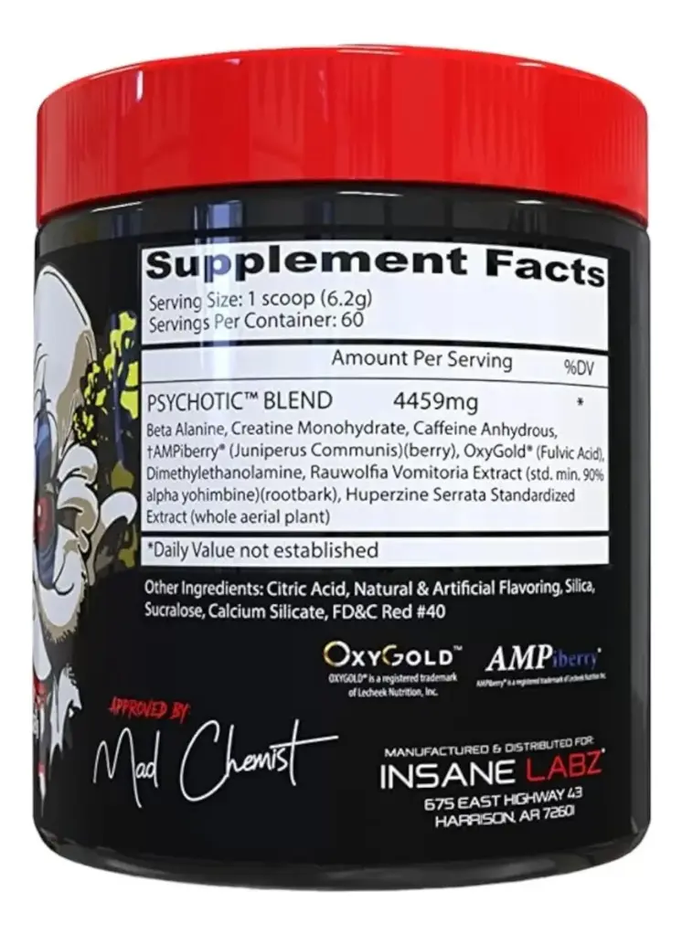 Preentreno Insane Labz Psychotic – 35 servicios 2.webp