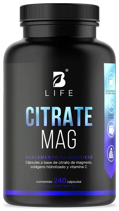 Citrato de Magnesio – 240 Cápsulas